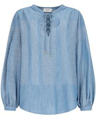Celine - Embroidered Romy Blouse - Lyst