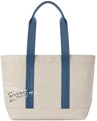 Givenchy - Logo Large Canvas Tote Bag - Lyst
