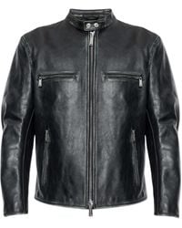 DSquared² - Solid Mandarin Collar Jacket - Lyst