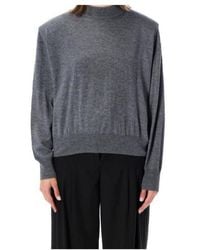 Frankie Shop - High Neck Knitted Sweater - Lyst