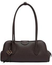 Calvin Klein - Grained-Leather Logo-Charm Shoulder Bag - Lyst