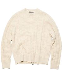 Acne Studios - Cable-Knit Wool-Blend Jumper - Lyst