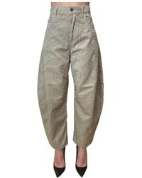 Liu Jo - Logo Detail Floral Trousers - Lyst