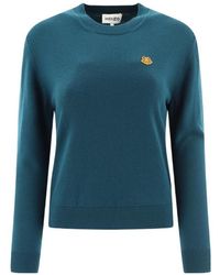 KENZO - Tiger Patch Wool Jumper - Lyst