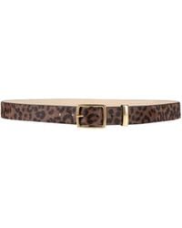 Rag & Bone - Leopard-Print Leather Belt - Lyst