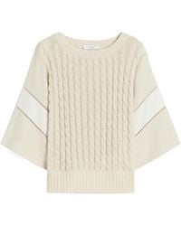 Max Mara - Scatola Short-Sleeved Knitted Top - Lyst