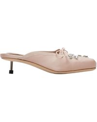 Simone Rocha - Embellished Pointe Mule Heels - Lyst