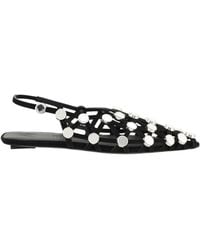 The Attico - The Grid Slingback Ballerina Flats - Lyst