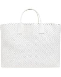 Bottega Veneta - Maxi Cabat Intraccio Knitted Handbag - Lyst