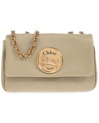 Chloé - Chloé Heritage Logo Plaque Small Shoulder Bag - Lyst