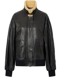 KHAITE - Sandor Leather Biker Jacket - Lyst
