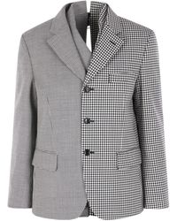 Comme des Garçons - Checkered Suit Jacket - Lyst