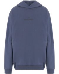 Maison Margiela - Logo Embroidered Long-Sleeved Hoodie - Lyst