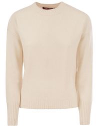 Max Mara - Studio Crewneck Long-Sleeved Jumper - Lyst
