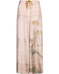 Pierre Louis Mascia - Wide-Leg Floral Print Pants - Lyst