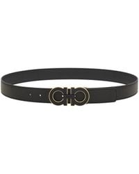 Ferragamo - Gancini Leather Belt - Lyst