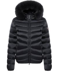 Colmar - Down Jacket With Faux Fur Hood - Lyst