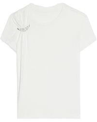 Zadig & Voltaire - Suzan Hc Embellished T-Shirt - Lyst