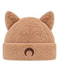 Marine Serre - Knitted Plush Hat With Cat Ears - Lyst