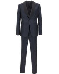Emporio Armani - Single-Breasted Shawl-Lapel Suit - Lyst