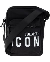 DSquared² - Slogan Printed Messenger Bag - Lyst