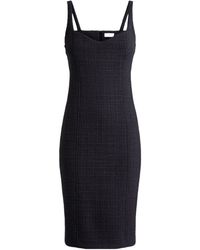 Balmain - Tweed Dress With Spaghetti Straps - Lyst