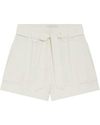 IRO - Belted High-Waist Tailored Shorts - Lyst