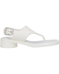 Maison Margiela - Minimalist Leather Thong Sandals - Lyst