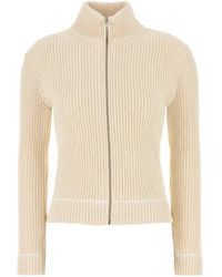 MM6 by Maison Margiela - High Neck Cardigan - Lyst