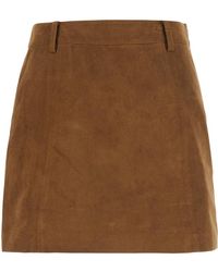 DUNST - Alter Suede Mini Skirt - Lyst