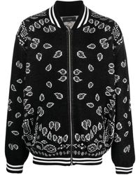 Alanui - Bandana Piquet Cotton Bomber Jacket - Lyst