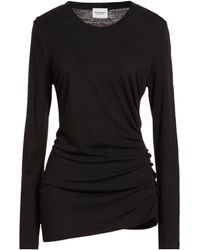 Isabel Marant - Solid Crew Neck Long-Sleeve Tee - Lyst