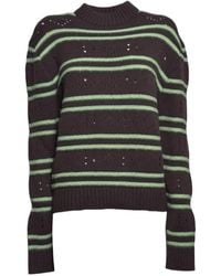 Marni - Striped Distressed-Effect Sweater - Lyst