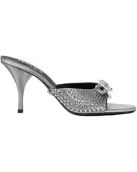 Versace - Opera Bow Embellished Mules - Lyst