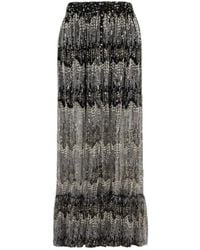 Rabanne - Sequin-Embellished Faux-Pearl Long Skirt - Lyst
