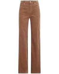7 For All Mankind - Lotta Corduroy-Effect Trousers - Lyst
