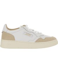 Autry - Glitter Panel Low-Top Sneakers - Lyst