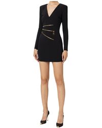 Elisabetta Franchi - Crêpe Zipped Mini-Dress - Lyst