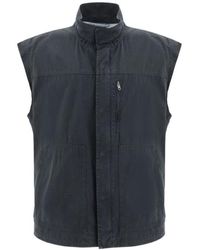 MM6 by Maison Margiela - Double Woven Zipped Vest - Lyst
