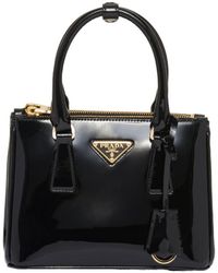 Prada - Galleria Triangle-Logo Mini Handbag - Lyst