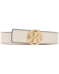 Tory Burch - Reversible Logo-Buckle Leather Belt - Lyst
