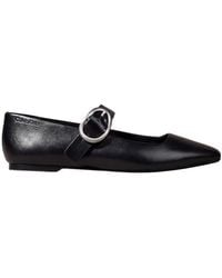 Calvin Klein - Buckle Strap Flat Shoes - Lyst