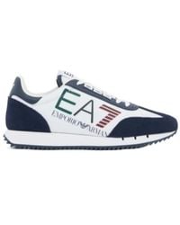 EA7 - Logo Low-Top Sneakers - Lyst