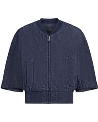 Dondup - Cropped Zip-Up Denim Jacket - Lyst