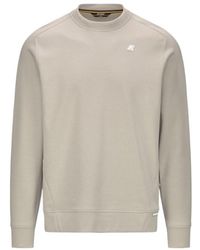 K-Way - Medine Logo Patch Crewneck Sweatshirt - Lyst