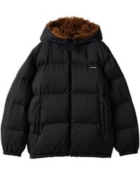 Miu Miu - Technical Pongé And Mohair Down Jacket - Lyst