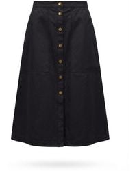 Moncler - Button-Up Midi Skirt - Lyst