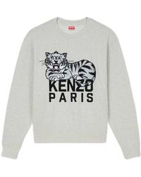KENZO - Happy Tiger Crewneck Sweatshirt - Lyst