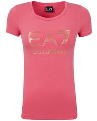 EA7 - Item O-Neck Short-Sleeved T-Shirt - Lyst