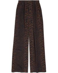Balenciaga - Leopard Printed Pyjama Pants - Lyst